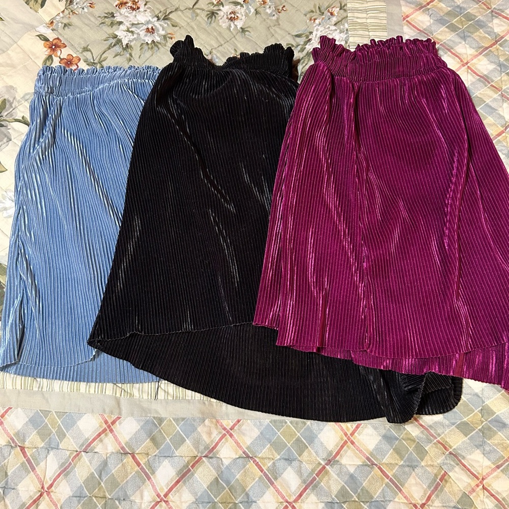 Zara Women's Shorts Bundle-Blue, Black, and Pink